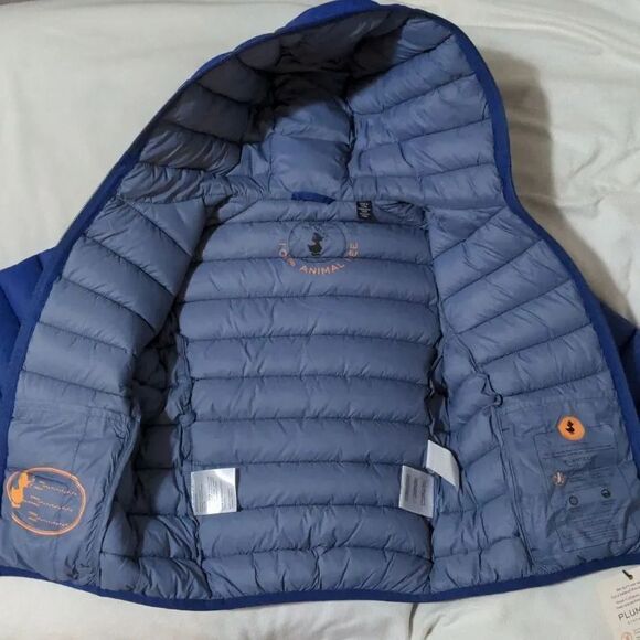 Save The Duck Boys size 4 Blue Donny Puffer Full Zip Jacket Synthetic Down NEW - Picture 9 of 14